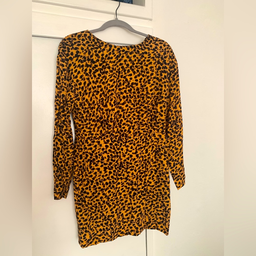 & other stories leopard print dress
